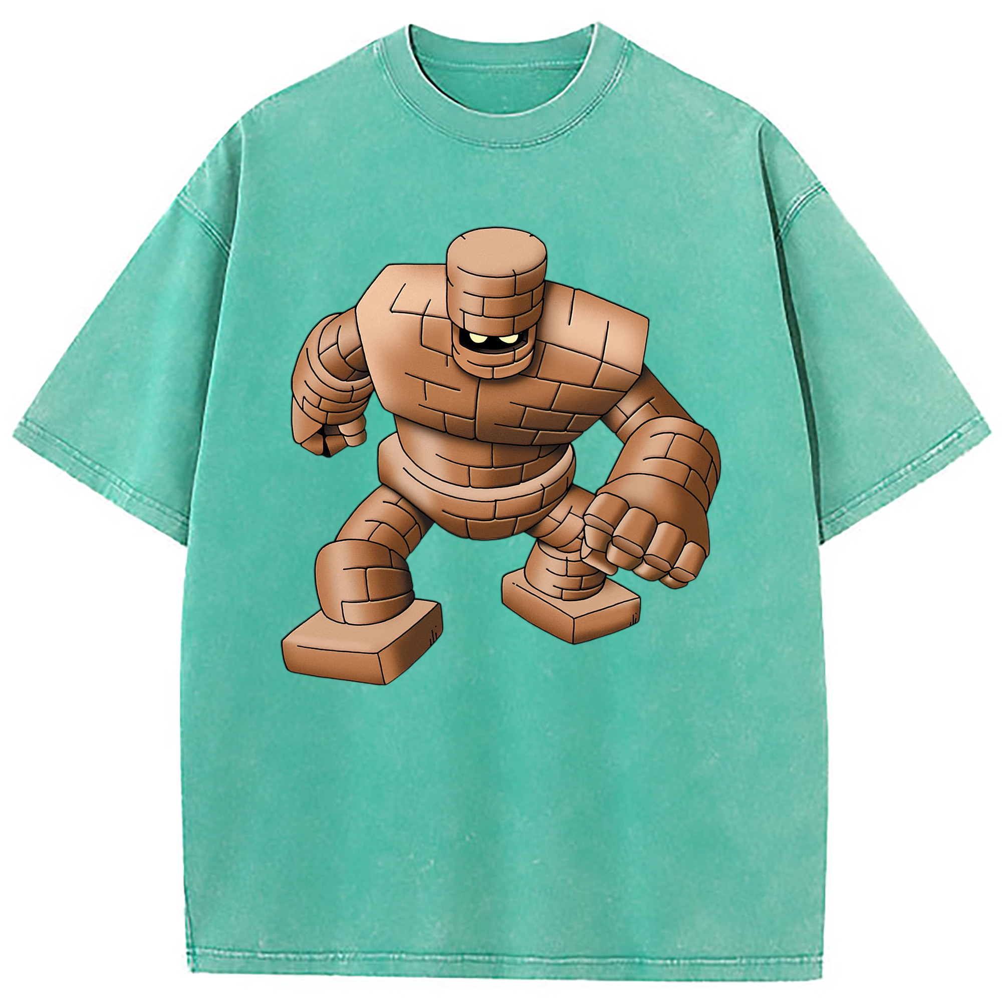 （画像用） ドラゴンクエスト Doragon Kuesuto Dragon Quest 綿100% ヴィンテージ風 半袖Tシャツ（フロントプリント）